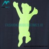 We11 Done - Dancing Bear Flocked Print Short-sleeved T-shirt