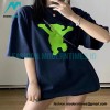 We11 Done - Dancing Bear Flocked Print Short-sleeved T-shirt