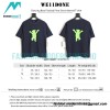 We11 Done - Dancing Bear Flocked Print Short-sleeved T-shirt