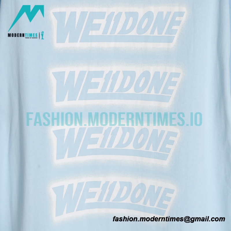 We11 Done - Back Bullet Screen Print Short-sleeved T-shirt