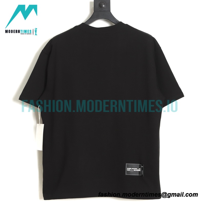 We11 Done - Small Letter-embroidered Short-sleeved T-shirt