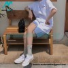 We11 Done - Small Letter-embroidered Short-sleeved T-shirt