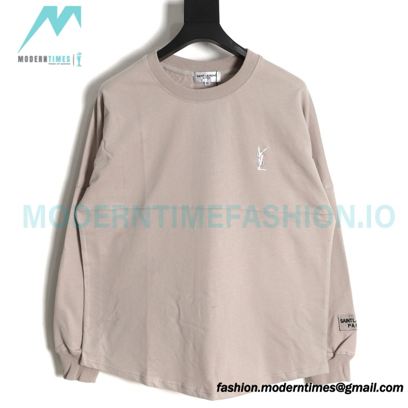Saint Laurent Paris - Basic Letter Embroidered Logo Hoodie