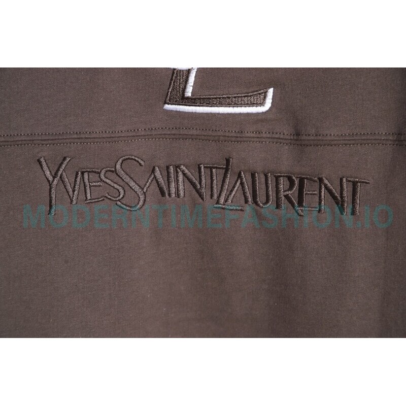 Saint Laurent Paris - Basic Letter Embroidered Logo Hoodie