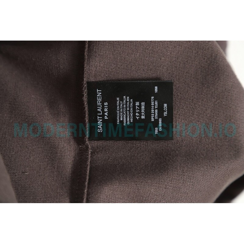 Saint Laurent Paris - Basic Letter Embroidered Logo Hoodie