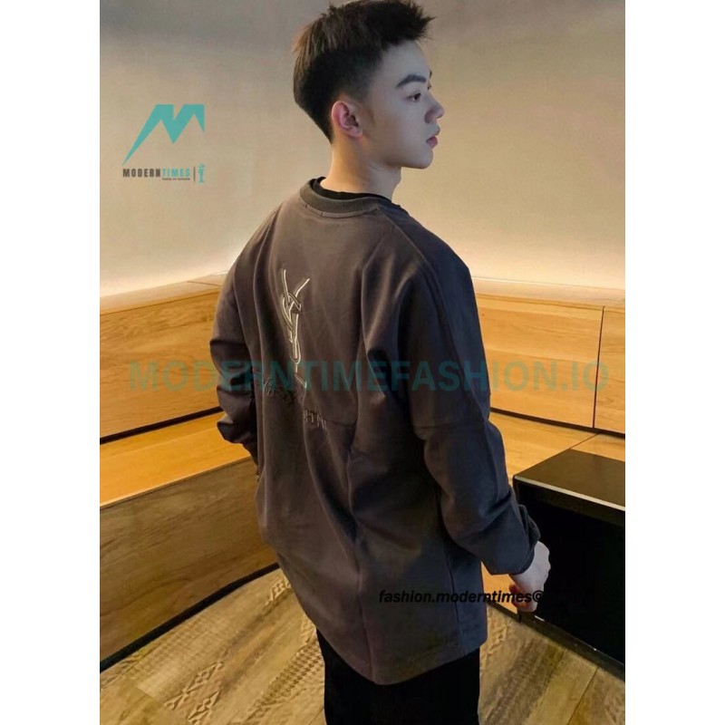 Saint Laurent Paris - Basic Letter Embroidered Logo Hoodie
