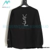 Saint Laurent Paris - Basic Letter Embroidered Logo Hoodie