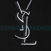 Saint Laurent Paris - Basic Letter Embroidered Logo Hoodie