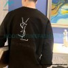 Saint Laurent Paris - Basic Letter Embroidered Logo Hoodie