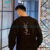 Saint Laurent Paris - Basic Letter Embroidered Logo Hoodie