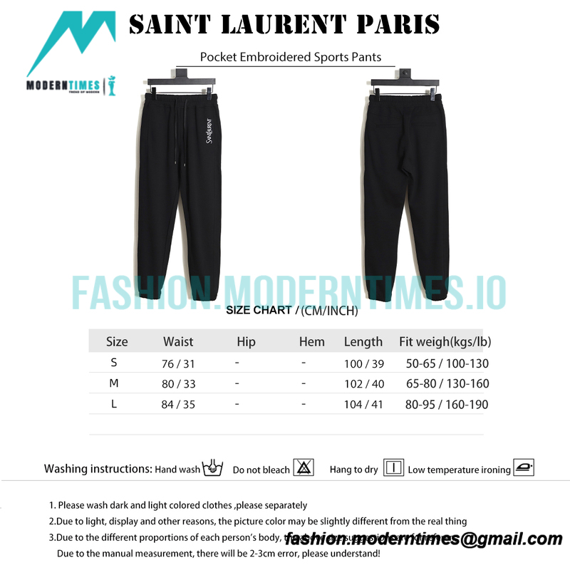 Saint Laurent - Pocket Embroidered Sports Pants