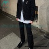 Saint Laurent - 23FW Silver Wool Cardigan Sweater