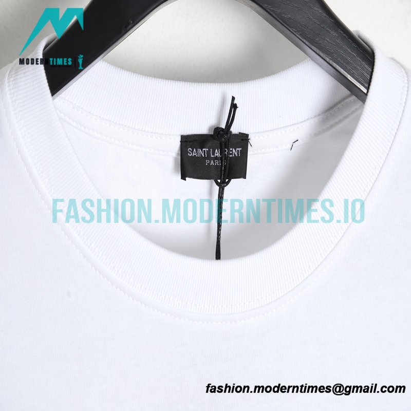 Saint Laurent - 23FW Lettered Print Short-sleeved T-shirt