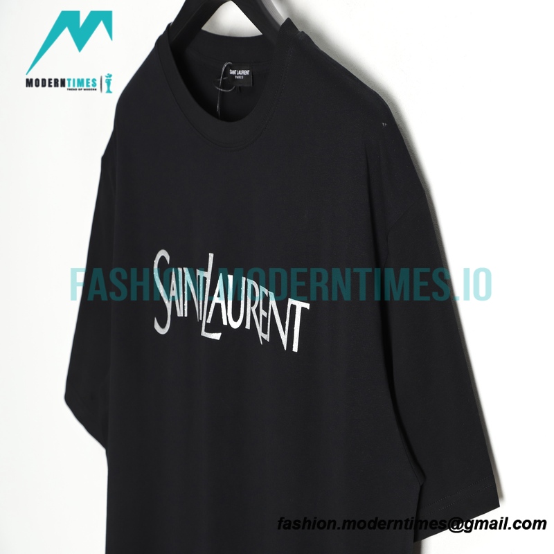 Saint Laurent - 23FW Lettered Print Short-sleeved T-shirt