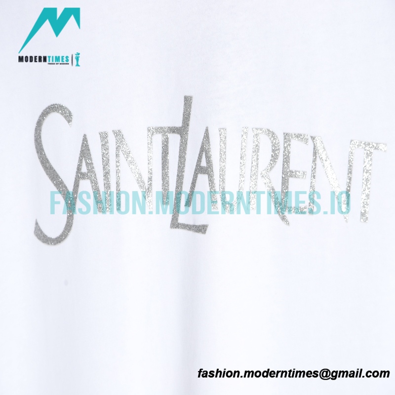 Saint Laurent - 23FW Lettered Print Short-sleeved T-shirt