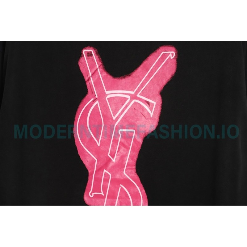 Saint Laurent - 23SS Wash Water Fluorescent Long Sleeve T-shirt