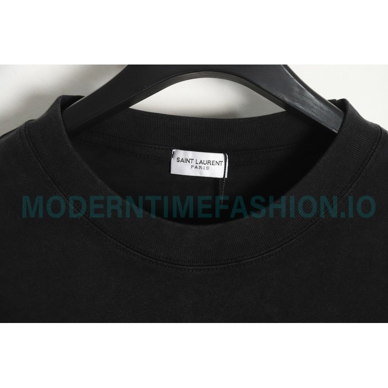 Saint Laurent - 23SS Wash Water Fluorescent Long Sleeve T-shirt