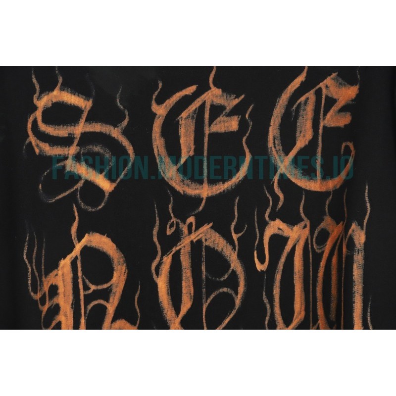 Balenciaga - 23FW Mud Dyed Sanskrit Base Long Sleeve T-shirt Balenciaga - 23FW Mud Dyed Sanskrit Base Long Sleeve T-shirt