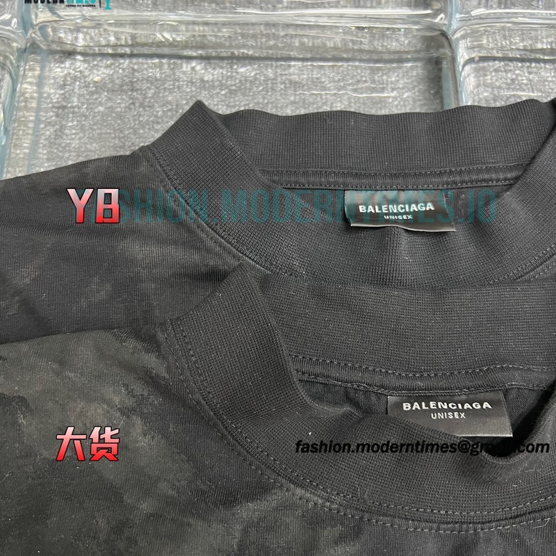 Balenciaga - 23FW Mud Dyed Sanskrit Base Long Sleeve T-shirt Balenciaga - 23FW Mud Dyed Sanskrit Base Long Sleeve T-shirt