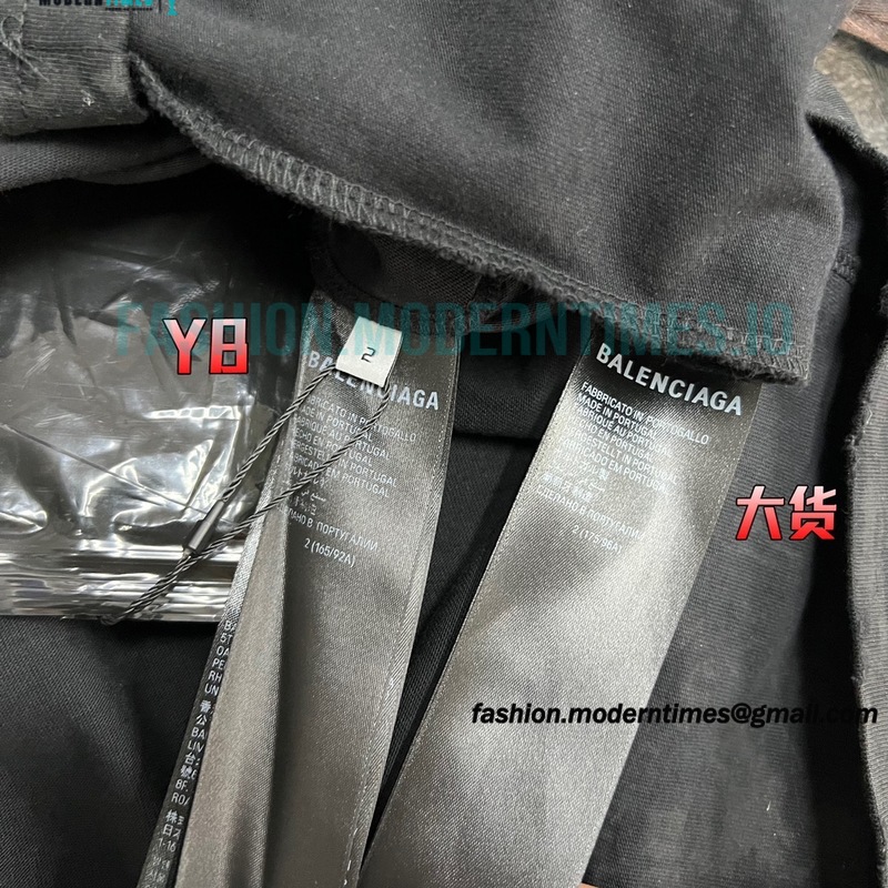 Balenciaga - 23FW Mud Dyed Sanskrit Base Long Sleeve T-shirt Balenciaga - 23FW Mud Dyed Sanskrit Base Long Sleeve T-shirt