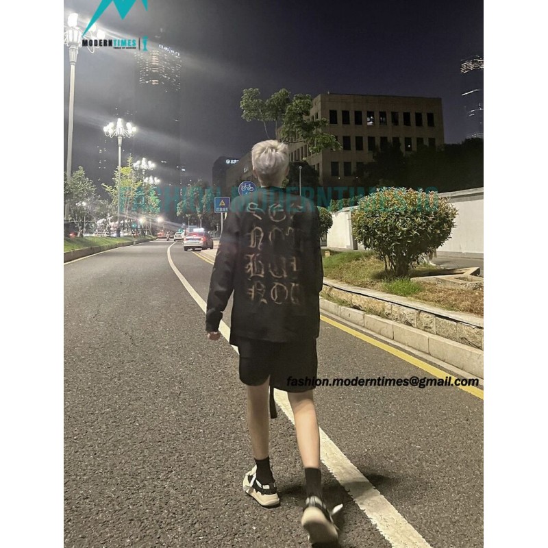 Balenciaga - 23FW Mud Dyed Sanskrit Base Long Sleeve T-shirt Balenciaga - 23FW Mud Dyed Sanskrit Base Long Sleeve T-shirt