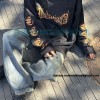 Balenciaga - 23FW Mud Dyed Sanskrit Base Long Sleeve T-shirt Balenciaga - 23FW Mud Dyed Sanskrit Base Long Sleeve T-shirt