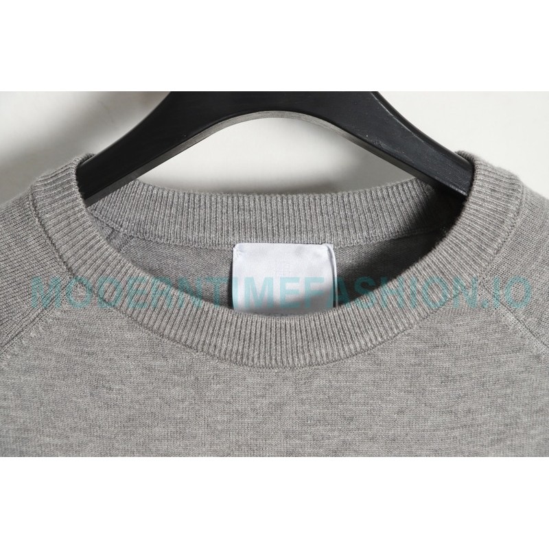Givenchy - 23ss Latest Sweater Collection Flocked Logo crewneck sweater Givenchy - 23ss Latest Sweater Collection Flocked Logo crewneck sweater