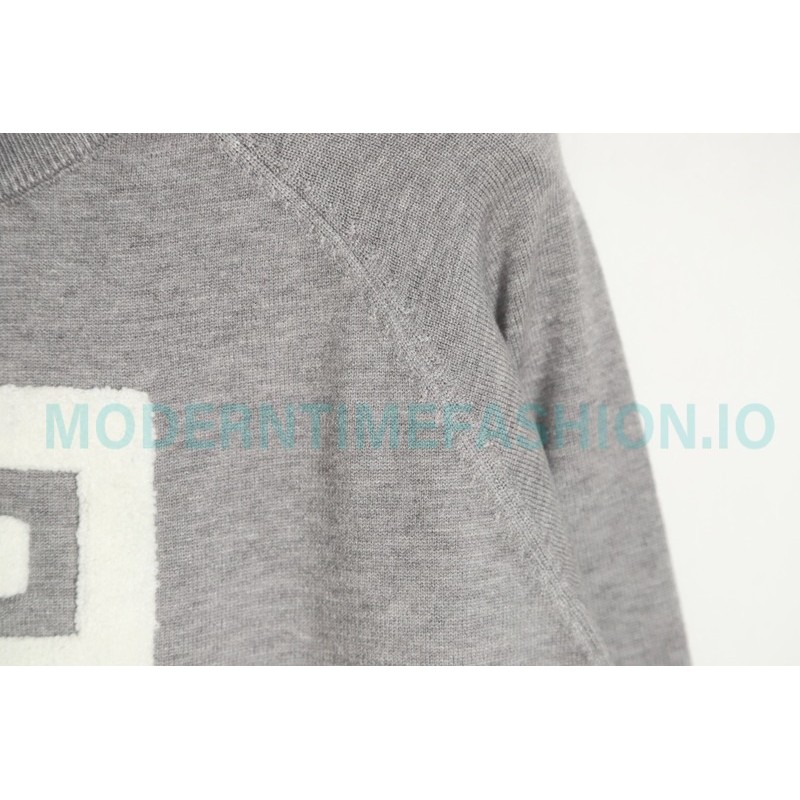 Givenchy - 23ss Latest Sweater Collection Flocked Logo crewneck sweater Givenchy - 23ss Latest Sweater Collection Flocked Logo crewneck sweater