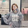 Givenchy - 23ss Latest Sweater Collection Flocked Logo crewneck sweater Givenchy - 23ss Latest Sweater Collection Flocked Logo crewneck sweater