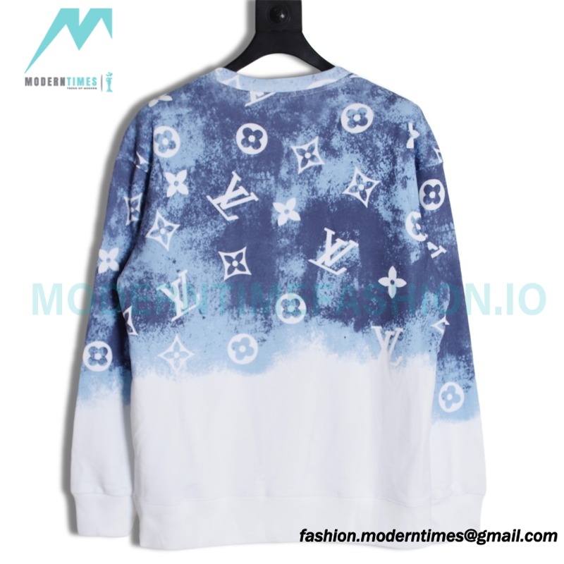 Louis Vuitton - 23FW Star Presbyterian Gradient Crewneck Hoodie Louis Vuitton - 23FW Star Presbyterian Gradient Crewneck Hoodie