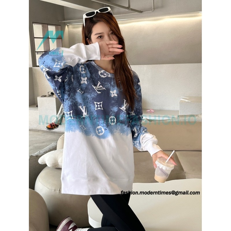 Louis Vuitton - 23FW Star Presbyterian Gradient Crewneck Hoodie Louis Vuitton - 23FW Star Presbyterian Gradient Crewneck Hoodie