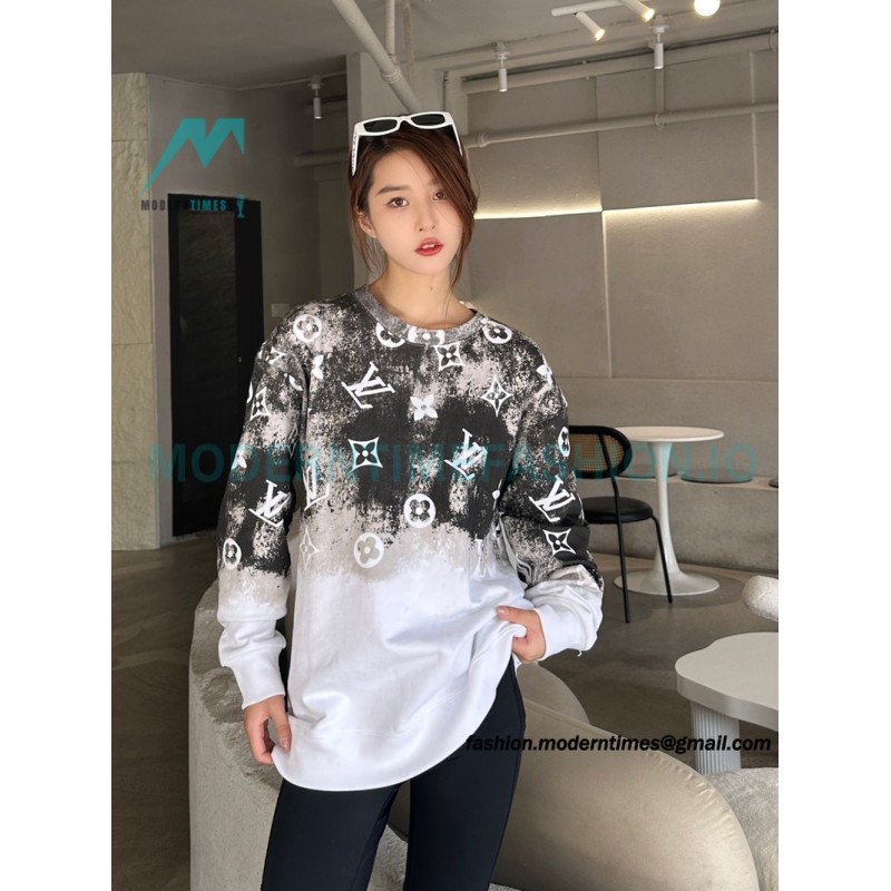 Louis Vuitton - 23FW Star Presbyterian Gradient Crewneck Hoodie Louis Vuitton - 23FW Star Presbyterian Gradient Crewneck Hoodie