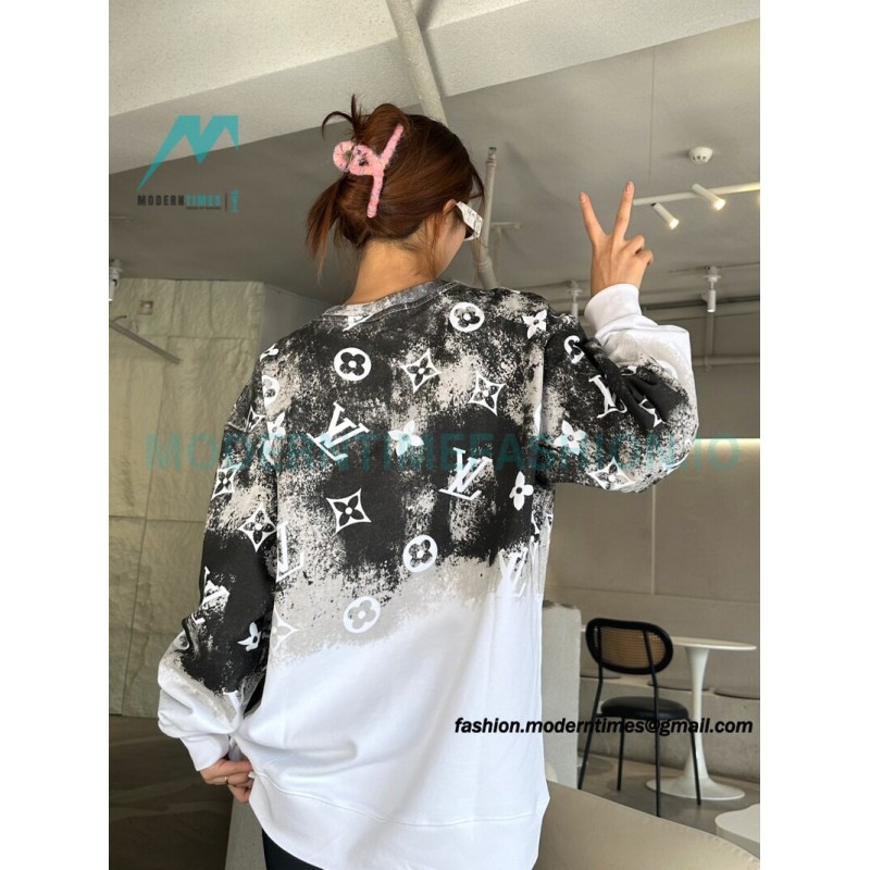 Louis Vuitton - 23FW Star Presbyterian Gradient Crewneck Hoodie Louis Vuitton - 23FW Star Presbyterian Gradient Crewneck Hoodie