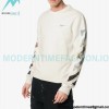 Off White - Monet Oil Painting Printed Crew-neck Hoodie Off White - Monet Oil Painting Printed Crew-neck Hoodie