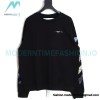 Off White - Monet Oil Painting Printed Crew-neck Hoodie Off White - Monet Oil Painting Printed Crew-neck Hoodie