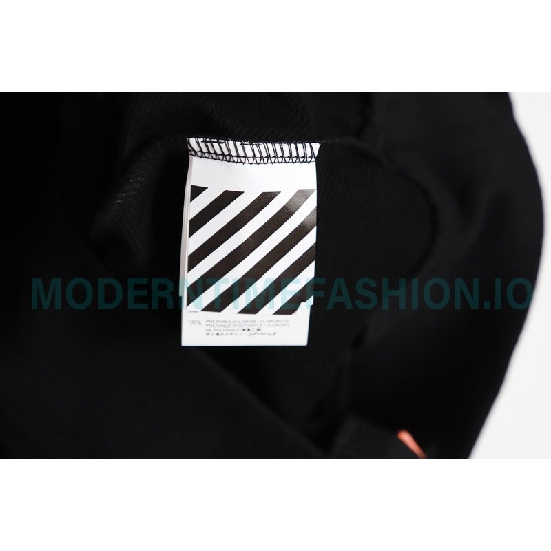 Off White - Monet Oil Painting Printed Crew-neck Hoodie Off White - Monet Oil Painting Printed Crew-neck Hoodie