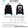 Off White - Monet Oil Painting Printed Crew-neck Hoodie Off White - Monet Oil Painting Printed Crew-neck Hoodie