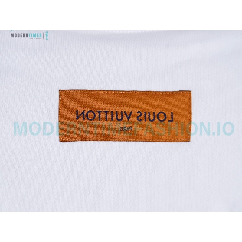 Louis Vuitton - 23Fw Splash Ink Full Star Gradient Logo Printed Round Neck Hoodie Louis Vuitton - 23Fw Splash Ink Full Star Gradient Logo Printed Round Neck Hoodie