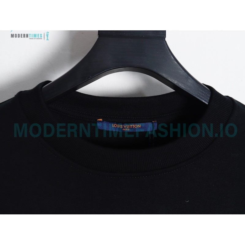 Louis Vuitton - 23Fw Splash Ink Full Star Gradient Logo Printed Round Neck Hoodie Louis Vuitton - 23Fw Splash Ink Full Star Gradient Logo Printed Round Neck Hoodie