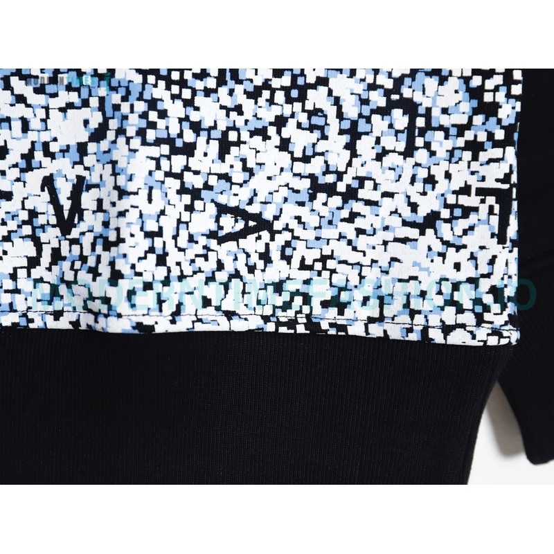 Louis Vuitton - 23Fw Splash Ink Full Star Gradient Logo Printed Round Neck Hoodie Louis Vuitton - 23Fw Splash Ink Full Star Gradient Logo Printed Round Neck Hoodie